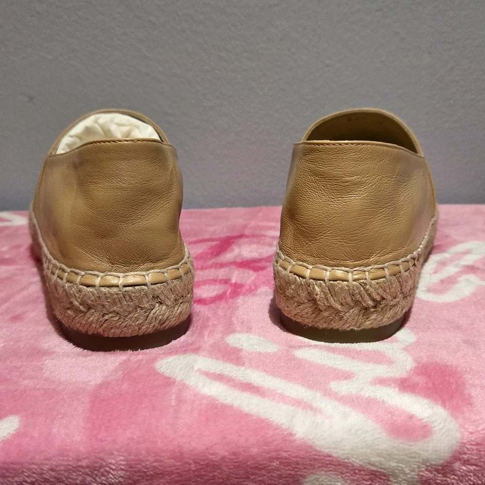 Women's Chanel Espadrilles Black And Beige Loafer, Size 38. NWOB - Picture 7 of 9